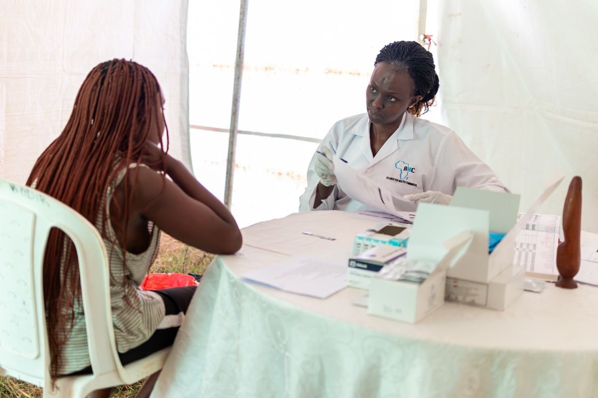 An AHC outreach site set up in the community